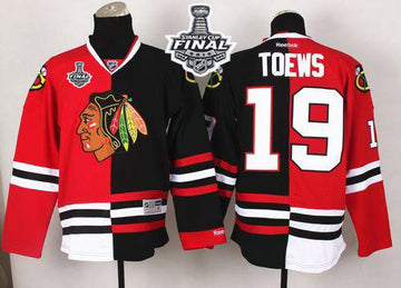 Jonathan Toews Chicago Blackhawks red-black Split jersey