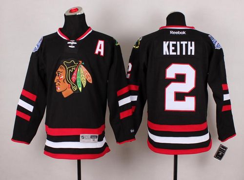 Duncan Keith Chicago Blackhawks black Stadium Series jersey