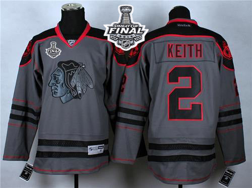 Duncan Keith Chicago Blackhawks charcoal Fashion jersey
