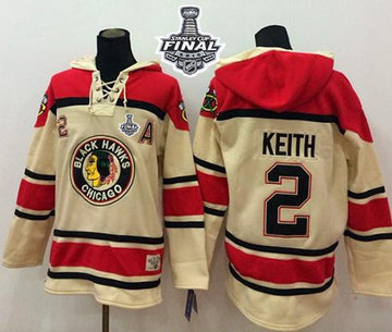 Duncan Keith Chicago Blackhawks cream jersey
