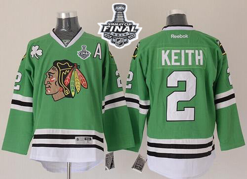 Duncan Keith Chicago Blackhawks green jersey