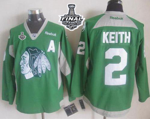 Duncan Keith Chicago Blackhawks green jersey