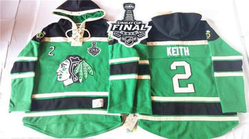 Duncan Keith Chicago Blackhawks green jersey