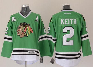 Duncan Keith Chicago Blackhawks green jersey