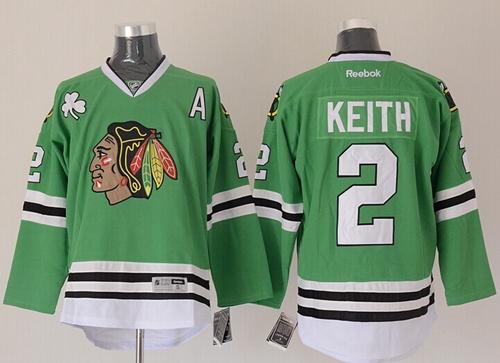 Duncan Keith Chicago Blackhawks green jersey