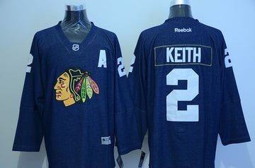 Duncan Keith Chicago Blackhawks navy jersey