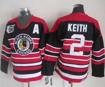Duncan Keith Chicago Blackhawks red-black jersey