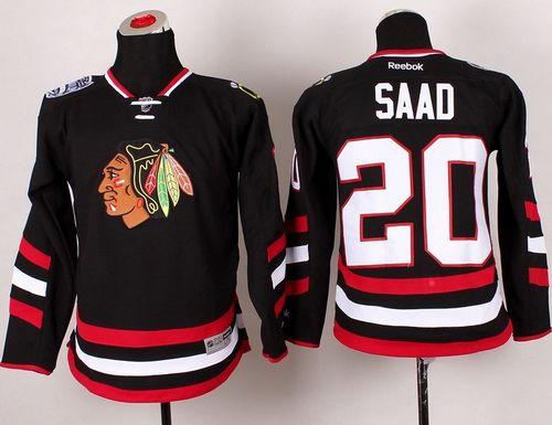 Brandon Saad Chicago Blackhawks black Stadium Series jersey