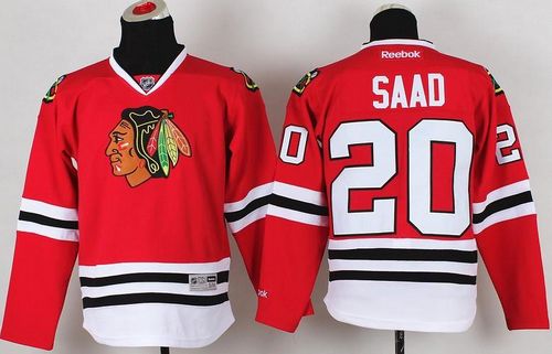 Brandon Saad Chicago Blackhawks red jersey
