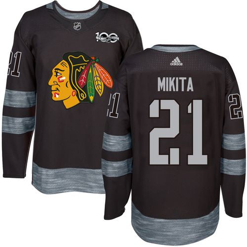 Stan Mikita Chicago Blackhawks black jersey