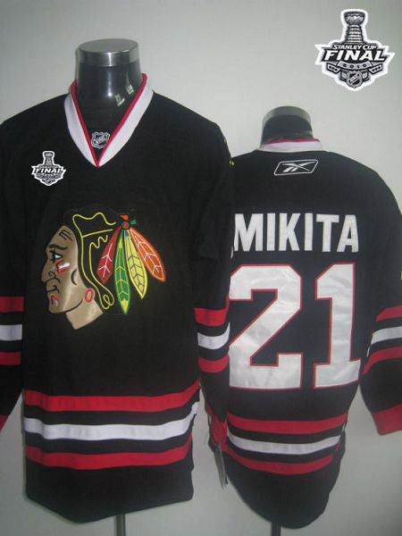 Stan Mikita Chicago Blackhawks black jersey