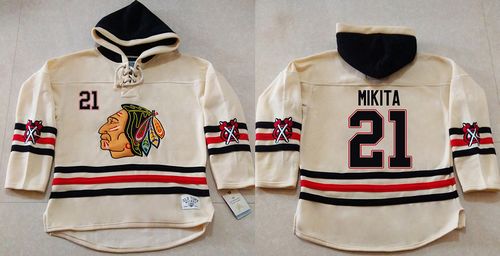 Stan Mikita Chicago Blackhawks cream jersey