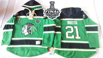 Stan Mikita Chicago Blackhawks green jersey
