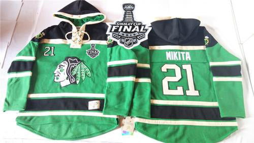 Stan Mikita Chicago Blackhawks green jersey