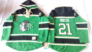 Stan Mikita Chicago Blackhawks green jersey