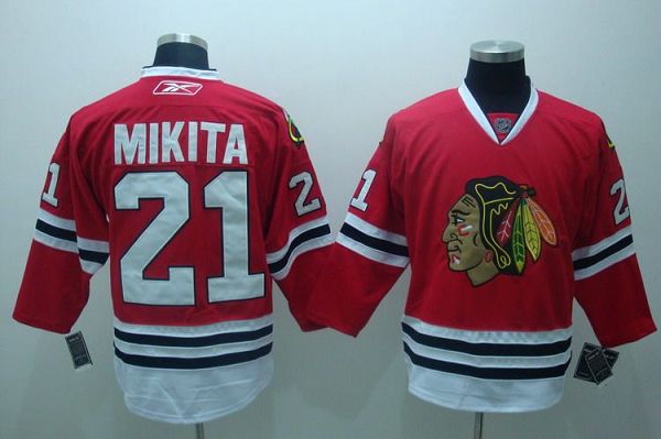 Stan Mikita Chicago Blackhawks red jersey