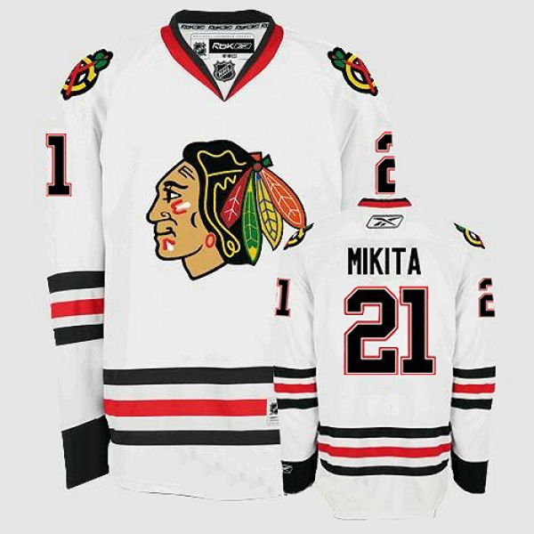 Stan Mikita Chicago Blackhawks white jersey