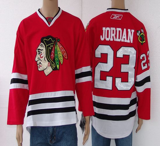 Jordan Chicago Blackhawks red jersey