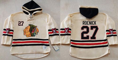 Jeremy Roenick Chicago Blackhawks cream jersey