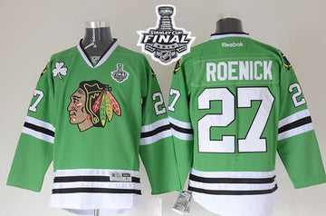 Jeremy Roenick Chicago Blackhawks green jersey