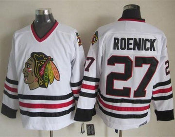 Jeremy Roenick Chicago Blackhawks white Throwback jersey