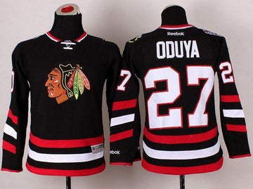 Johnny Oduya Chicago Blackhawks black Stadium Series jersey