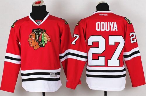 Johnny Oduya Chicago Blackhawks red jersey