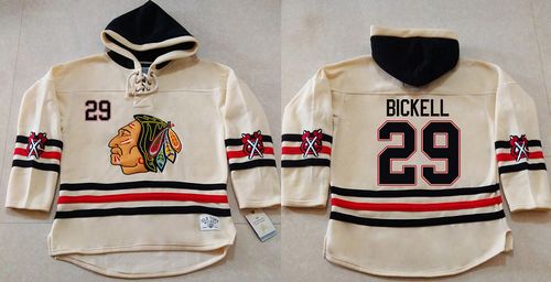 Bryan Bickell Chicago Blackhawks cream jersey