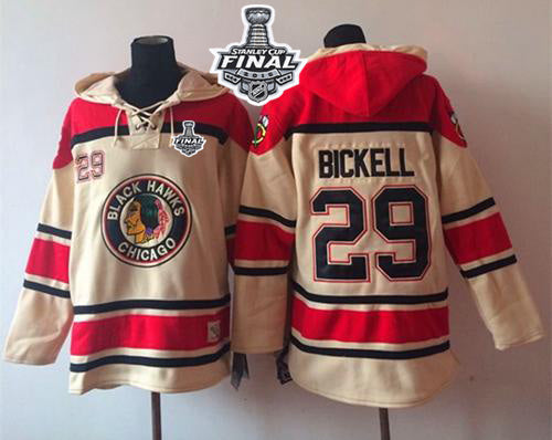 Bryan Bickell Chicago Blackhawks cream jersey