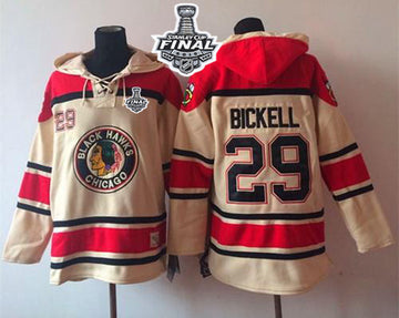 Bryan Bickell Chicago Blackhawks cream jersey