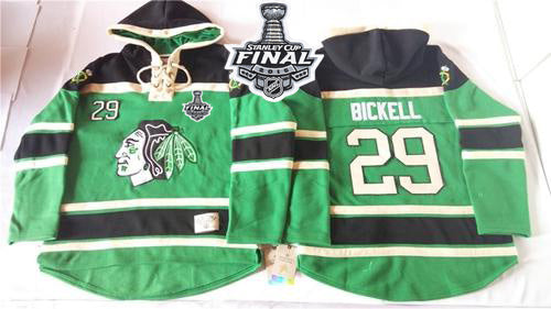 Bryan Bickell Chicago Blackhawks green jersey