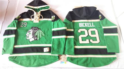 Bryan Bickell Chicago Blackhawks green jersey