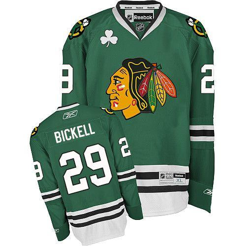 Bryan Bickell Chicago Blackhawks green jersey
