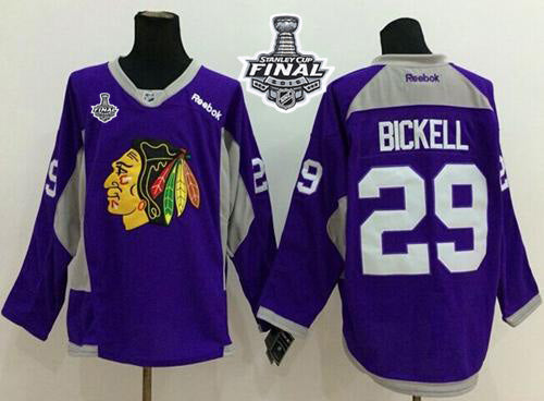 Bryan Bickell Chicago Blackhawks purple jersey
