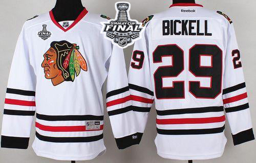 Bryan Bickell Chicago Blackhawks white jersey