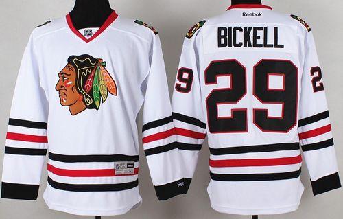 Bryan Bickell Chicago Blackhawks white jersey