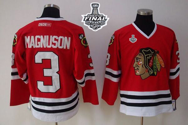 Keith Magnuson Chicago Blackhawks red jersey