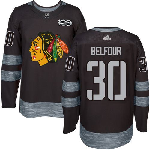 ED Belfour Chicago Blackhawks black jersey
