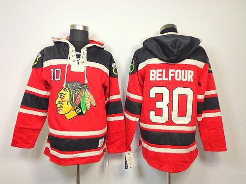 ED Belfour Chicago Blackhawks red jersey