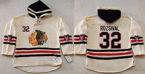 Michal Rozsival Chicago Blackhawks cream jersey