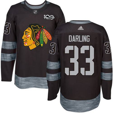 Scott Darling Chicago Blackhawks black jersey
