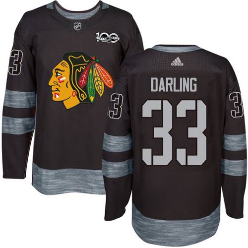 Scott Darling Chicago Blackhawks black jersey