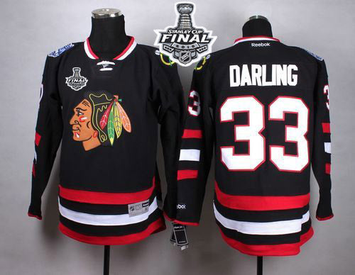 Scott Darling Chicago Blackhawks black jersey