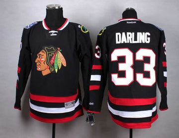Scott Darling Chicago Blackhawks black jersey