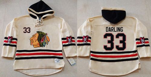 Scott Darling Chicago Blackhawks cream jersey