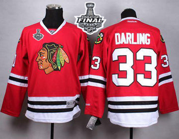 Scott Darling Chicago Blackhawks red Home jersey
