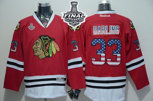 Scott Darling Chicago Blackhawks red Fashion jersey