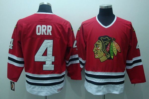 Bobby Orr Chicago Blackhawks red Throwback jersey