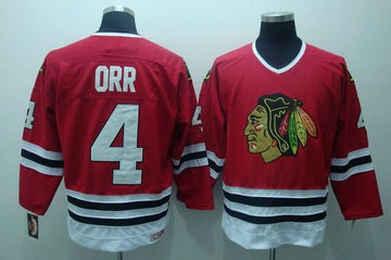 Bobby Orr Chicago Blackhawks red Throwback jersey