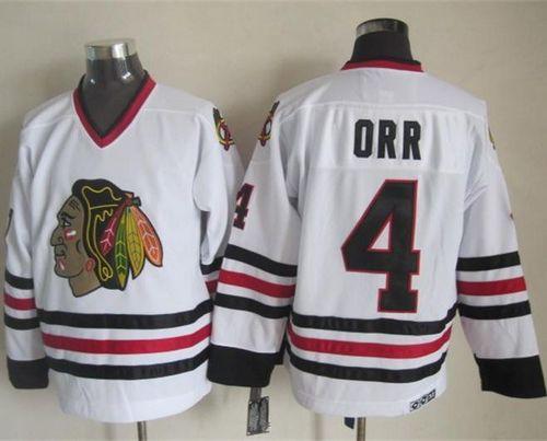 Bobby Orr Chicago Blackhawks white Throwback jersey